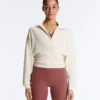 Sudadera cruzada con cuello de polo y modal Soft Touch Sudadera cruzada con cuello de polo y modal Soft Touch
