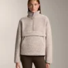 Sudadera de imitación de chaquetas de piel de oveja con bolsillo delantero Sudadera de imitación de chaquetas de piel de oveja con bolsillo delantero
