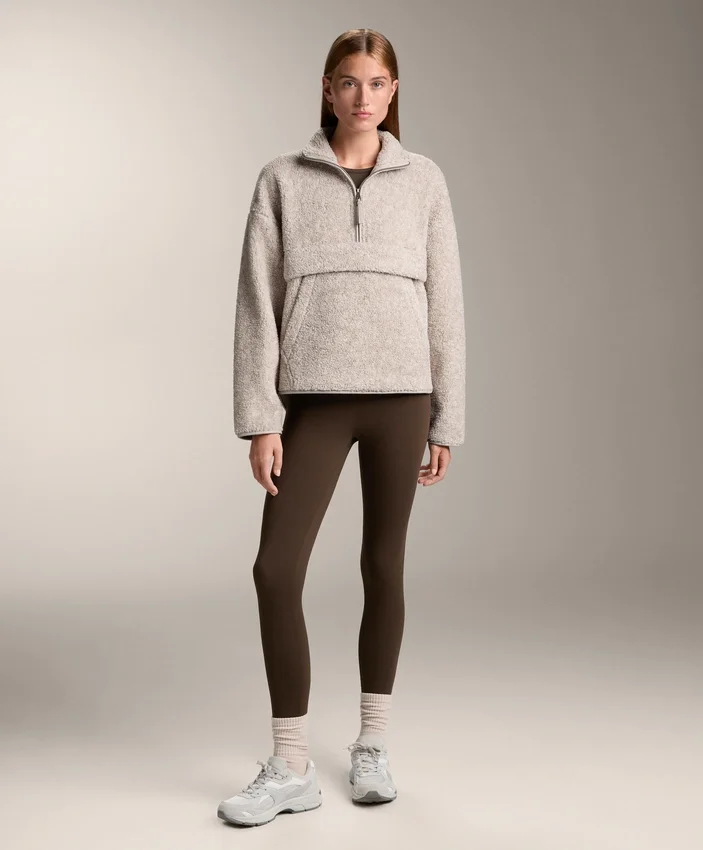 Sudadera de imitación de chaquetas de piel de oveja con bolsillo delantero Sudadera de imitación de chaquetas de piel de oveja con bolsillo delantero