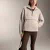Sudadera de imitación de chaquetas de piel de oveja con bolsillo delantero Sudadera de imitación de chaquetas de piel de oveja con bolsillo delantero