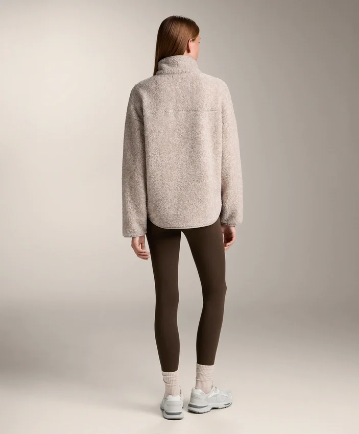 Sudadera de imitación de chaquetas de piel de oveja con bolsillo delantero Sudadera de imitación de chaquetas de piel de oveja con bolsillo delantero
