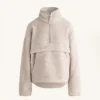 Sudadera de imitación de chaquetas de piel de oveja con bolsillo delantero Sudadera de imitación de chaquetas de piel de oveja con bolsillo delantero