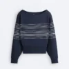 Sudadera Soft Touch con rayas marineras y modal