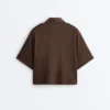 Sudadera utilitaria de manga corta de piqué de algodón Sudadera utilitaria de manga corta de piqué de algodón
