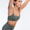 Sujetador deportivo Evermove de sujeción ligera con estampado floral Sujetador deportivo Evermove de sujeción ligera con estampado floral