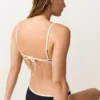 Top de bikini con ribete en contraste