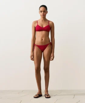 Top de bikini con textura de gofre Top de bikini con textura de gofre