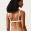 Top de bikini triangular con ribete en contraste Top de bikini triangular con ribete en contraste