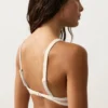 Top de bikini triangular con ribete en contraste Top de bikini triangular con ribete en contraste