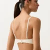 Top de bikini triangular de croché con textura de burbujas Top de bikini triangular de croché con textura de burbujas