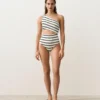 Trikinis asimétricos de rayas de croché