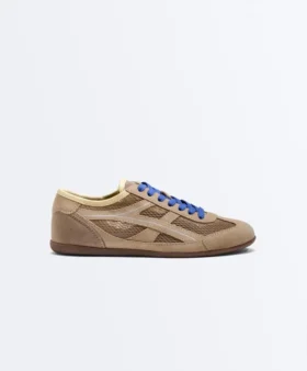 Zapatillas de ante serraje y malla Zapatillas de ante serraje y malla