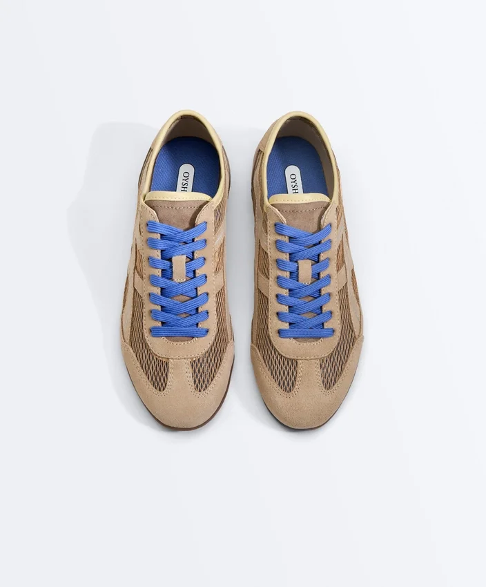 Zapatillas de ante serraje y malla Zapatillas de ante serraje y malla