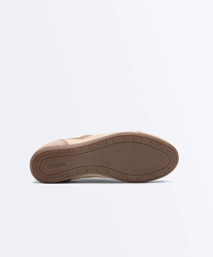 Zapatillas de ante serraje y malla Zapatillas de ante serraje y malla