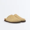 Zapatillas de piel serrada Mules Zapatillas de piel serrada Mules