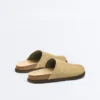 Zapatillas de piel serrada Mules Zapatillas de piel serrada Mules