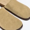 Zapatillas de piel serrada Mules Zapatillas de piel serrada Mules