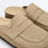 Zapatos tipo Mules de piel serrada Zapatos tipo Mules de piel serrada
